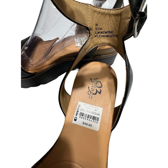 Vintage 93 Selena Black Platform Sandals Women’s Size 8 The Buckle - Picture 14 of 16